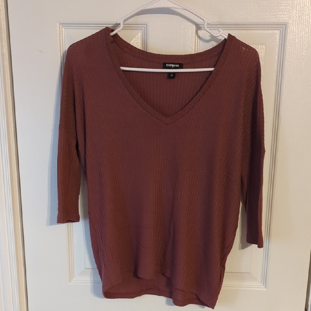 Express Waffle Knit Sweater- XS
